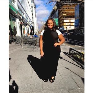 Plus Size Elvi Black Wideleg Jumpsuit